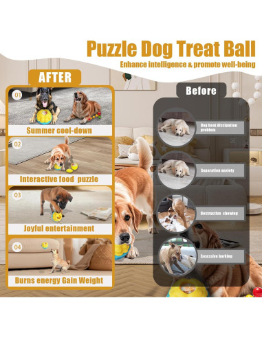 Juguete Interactivo para Perros YZHDUXIU Puzzle519 - Pupsicles Congelados