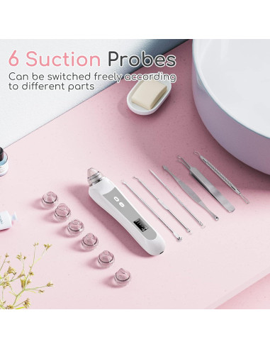 Removedor de Puntos Negros TTozka H200 con Cámara HD y 6 Cabezas