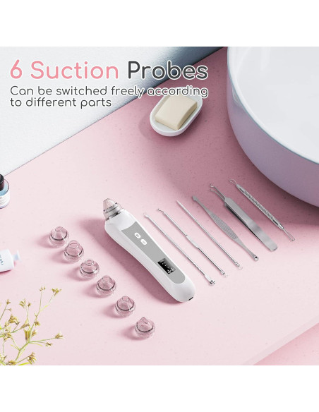 Removedor de Puntos Negros TTozka H200 con Cámara HD y 6 Cabezas