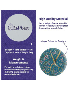 Juego de Pesas para Patrones The Quilted Bear 6x40mm 2