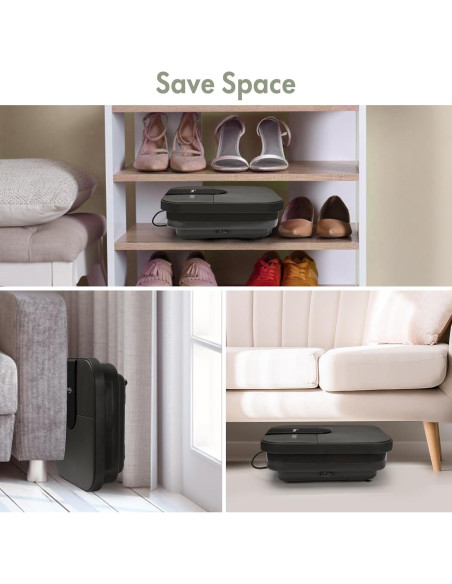 Bañera de pies colapsable Beinilai con calor y masaje