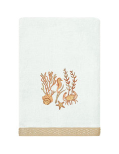 Juego de Toallas de Lujo KHALPERA 4 Piezas Algodón Turco Aqua 2