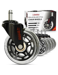 Juego de Ruedas de Reemplazo Seddox 3" para Sillas de Oficina