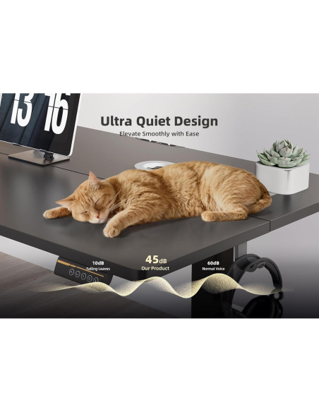 Escritorio de pie eléctrico YDN P3.01.001 ajustable 101.6x60.96cm