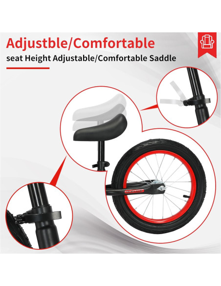 Bicicleta de Equilibrio Bueuwe 16" para Niños 4-8 Años