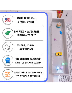 Protector de Bañera Tub Topper Gris - Organizador de Juguetes 2