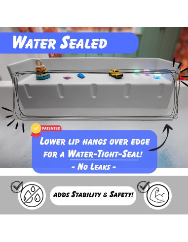 Protector de Bañera Tub Topper Gris - Organizador de Juguetes