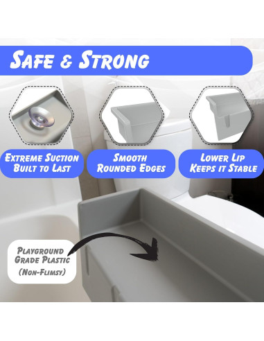 Protector de Bañera Tub Topper Gris - Organizador de Juguetes