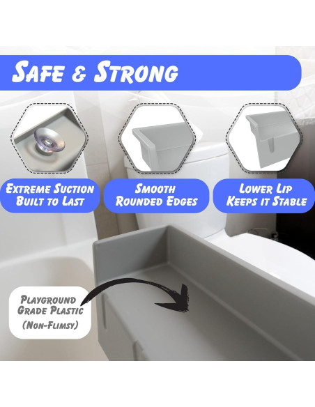 Protector de Bañera Tub Topper Gris - Organizador de Juguetes