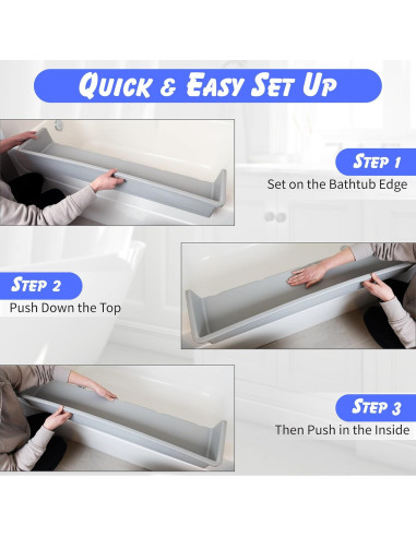 Protector de Bañera Tub Topper Gris - Organizador de Juguetes
