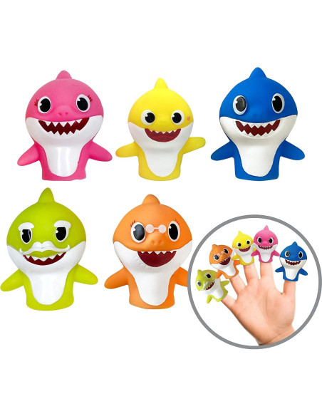 Conjunto de Juguetes de Baño Baby Shark 10 Piezas - Azul/Verde