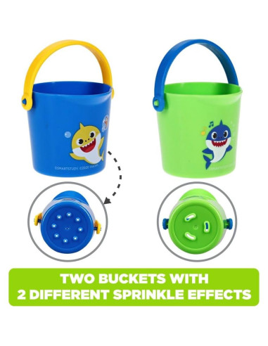 Conjunto de Juguetes de Baño Baby Shark 10 Piezas - Azul/Verde