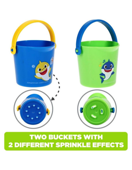 Conjunto de Juguetes de Baño Baby Shark 10 Piezas - Azul/Verde