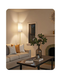 Lámpara de Pie Goebleson DCW07LDP205 2Pack Blanca y Dorada 2