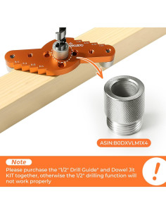 Kit Plantilla Dowel Swozzto con Brocas 6mm, 8mm, 10mm 2