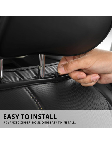 Funda de Asiento Trasero CAR PASS Ajuste Universal Cuero Nappa