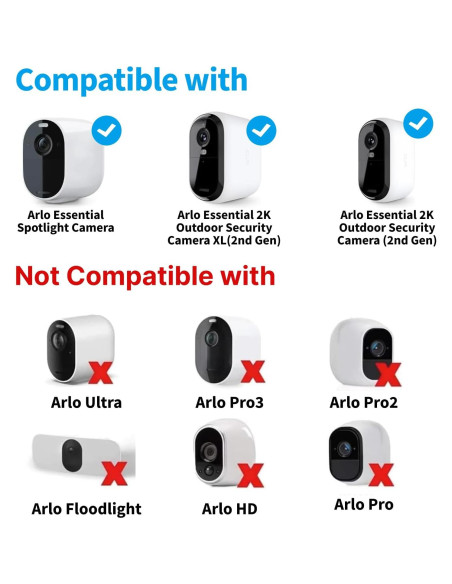 Panel Solar Mytions 6W para Cámara Arlo Essential 2K Exterior