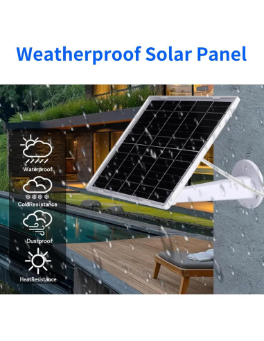 Panel Solar Mytions 6W para Cámara Arlo Essential 2K Exterior