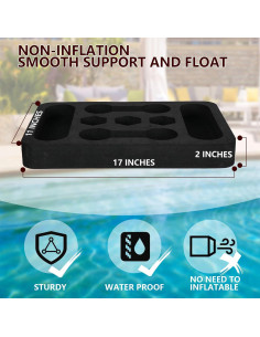 Bandeja Flotante para Bebidas CY ShineLing 43.18 cm Negra 2