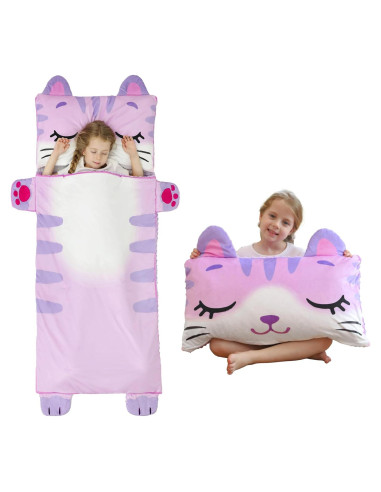 Saco de dormir 3 en 1 Rabtero para niños Gato 157x72 cm