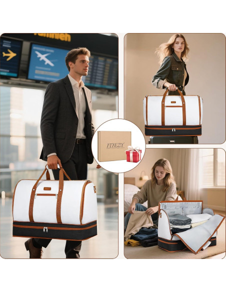 Bolsa Duffle ITIEZY 3 en 1 para Ropa y Zapatos - Unisex