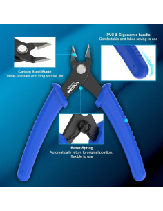 Cortador de Alambre VCELINK GJ706BL 12.7 cm Ergonómico 2