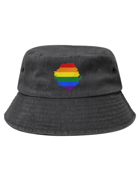 Gorra de Cubo LGBT Sierra Leona Algodón Unisex Verano