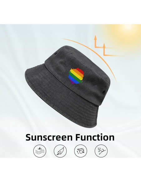 Gorra de Cubo LGBT Sierra Leona Algodón Unisex Verano
