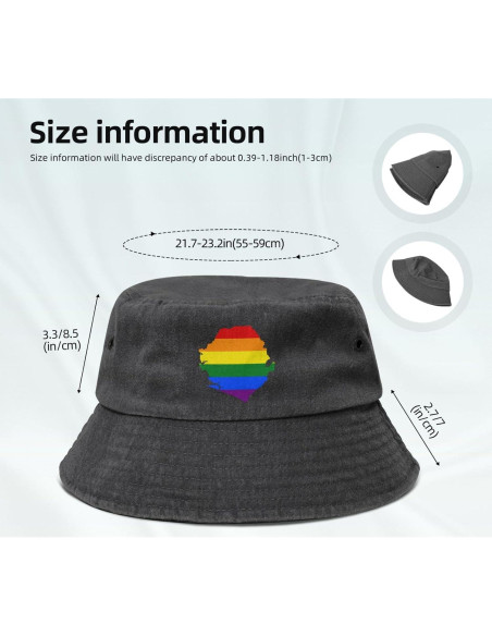 Gorra de Cubo LGBT Sierra Leona Algodón Unisex Verano
