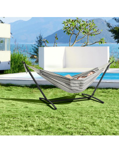 Conjunto de hamaca y soporte Yaheetech para 2 personas 204 kg 2
