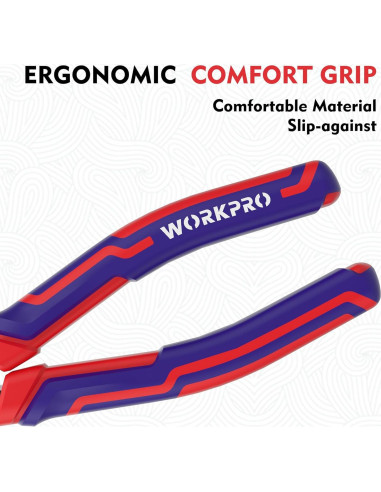 Cortadores de Alambre WORKPRO 15.24 cm Acero CRV Alta Resistencia