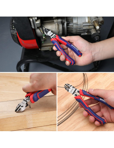 Cortadores de Alambre WORKPRO 15.24 cm Acero CRV Alta Resistencia