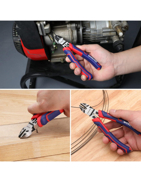 Cortadores de Alambre WORKPRO 15.24 cm Acero CRV Alta Resistencia