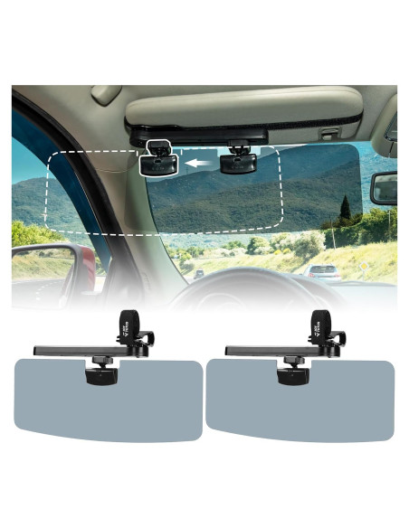 Extensor de Visera Solar JOYTUTUS Ajustable 2 Paquete