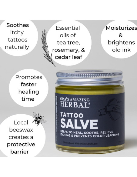 Set Cuidado Posterior Tatuajes Increíble Herbal de Ora - Natural