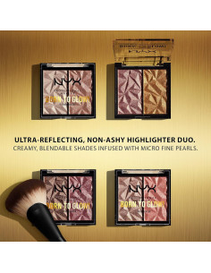 Iluminador NYX Professional Makeup Dúo Helado Bout The Bronze 5.67g 2