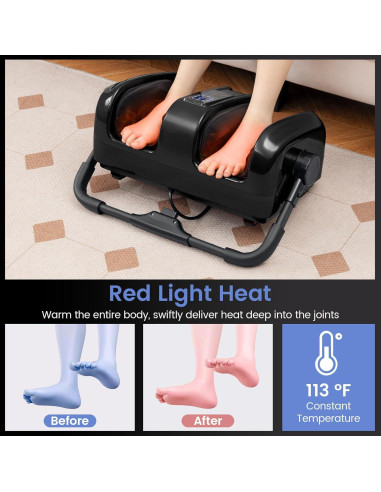 Masajeador de pies Giantex GT-10035US-JS con calor y 3 modos