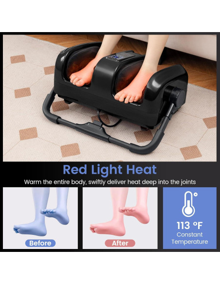 Masajeador de pies Giantex GT-10035US-JS con calor y 3 modos