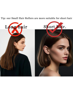 28 Rulos Pequeños Sin Calor UlifeBetter para Cabello Corto 2