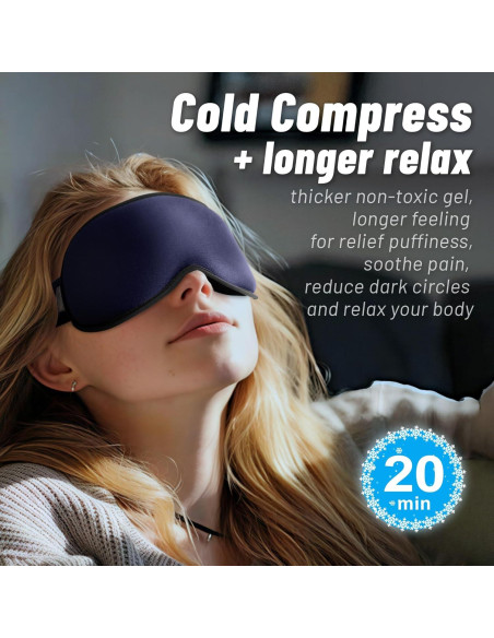 Máscara de Ojos de Gel Frío 3D FACEMOON - Alivio para Ojeras