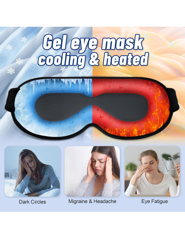 Máscara de Ojos de Gel Frío 3D FACEMOON - Alivio para Ojeras