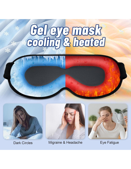 Máscara de Ojos de Gel Frío 3D FACEMOON - Alivio para Ojeras