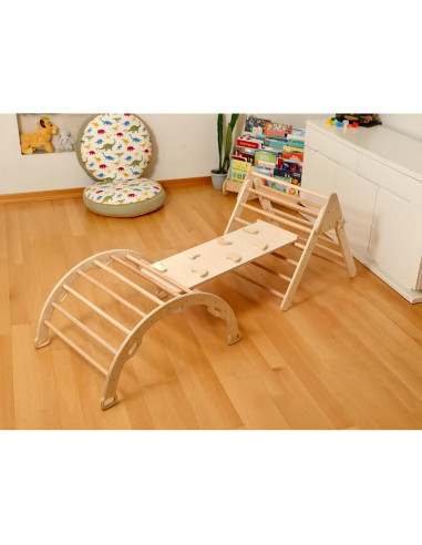 Conjunto de Escalada de Madera Montessori Kidodido 254x66x71cm