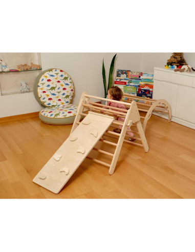 Conjunto de Escalada de Madera Montessori Kidodido 254x66x71cm