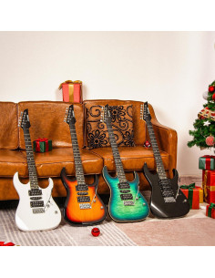 Guitarra Eléctrica AODSK AX70A-BK 39" Completa con Amplificador 2