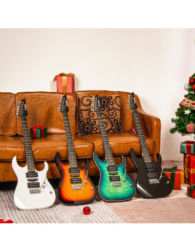 Guitarra Eléctrica AODSK AX70A-BK 39" Completa con Amplificador