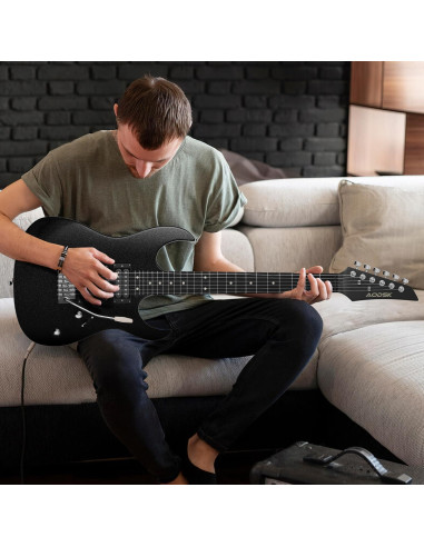 Guitarra Eléctrica AODSK AX70A-BK 39" Completa con Amplificador