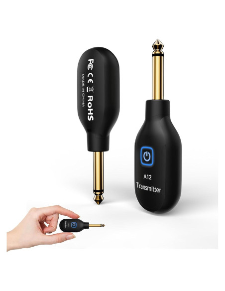 Transmisor Receptor Inalámbrico WENTELMUSIC A12 para Guitarra