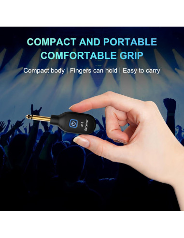 Transmisor Receptor Inalámbrico WENTELMUSIC A12 para Guitarra