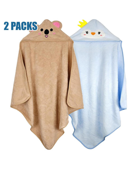 Toallas de Baño con Capucha Etokdos 80x80 cm 2 Piezas